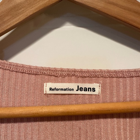 NEW! Reformation Bardot Top| Color Blush| Size S - Picture 3 of 6